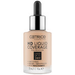 Catrice HD Liquid Coverage Foundation 24H, fondotinta a copertura liquida, 030 Sand Beige, 30 ml