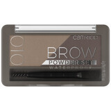 Catrice Brow Powder Set Waterproof, set per sopracciglia, n. 10 Ash Blonde, 4 g