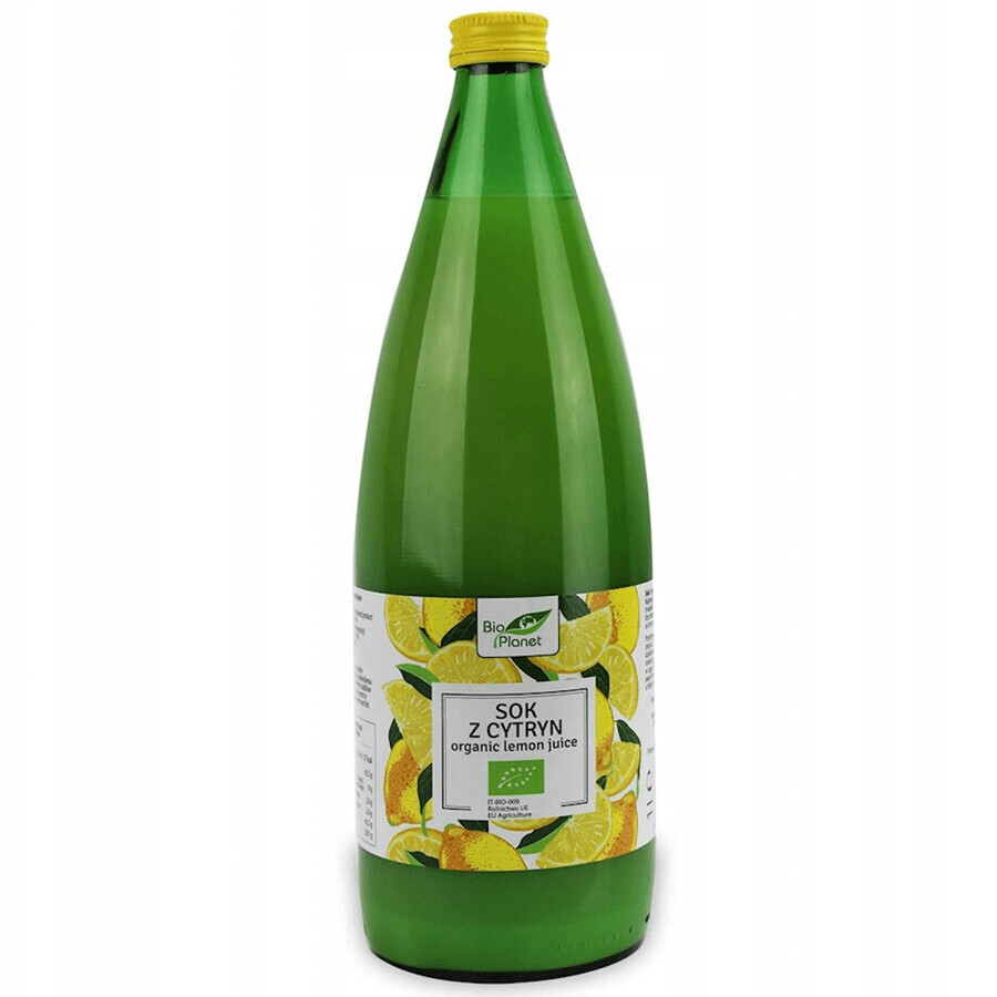 Bio Planet, 100% succo di limone NFC, bio, 1 l