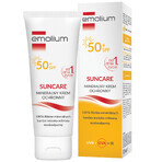 Set Emolium Suncare, crema protettiva minerale per bambini dal primo giorno di vita e adulti, SPF 50+, 2 x 50 ml + pallone da spiaggia in omaggio