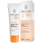 Iwostin Solecrin Set, feuchtigkeitsspendende Schutzcreme, empfindliche, normale und trockene Haut, SPF 50+, 2 x 50 ml + Strandball gratis