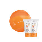 Iwostin Solecrin set, émulsion protectrice légère pour les enfants de plus de 6 mois, SPF 50+, 2 x 100 ml + ballon de plage gratuit