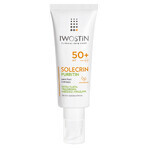 Iwostin Solecrin Purritin set, fluido matificante ligero, SPF 50+, 2 x 40 ml + pelota de playa de regalo