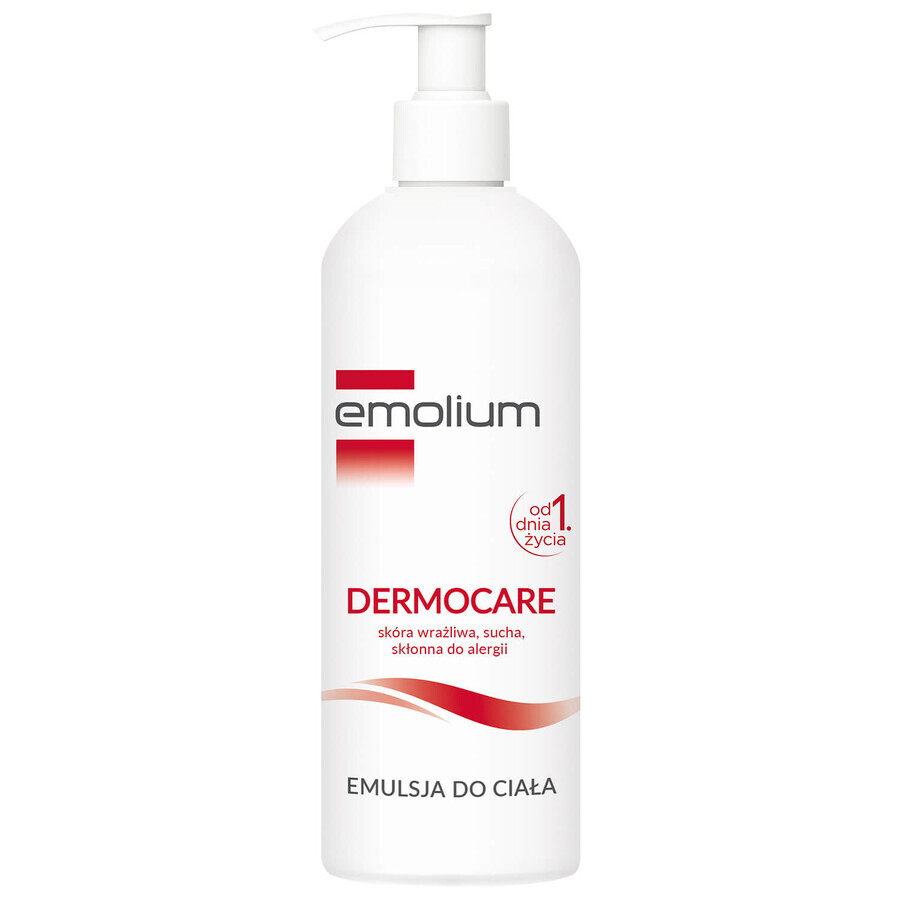 Set Emolium Dermocare, gel detergente cremoso, 400 ml + emulsione corpo, 400 ml