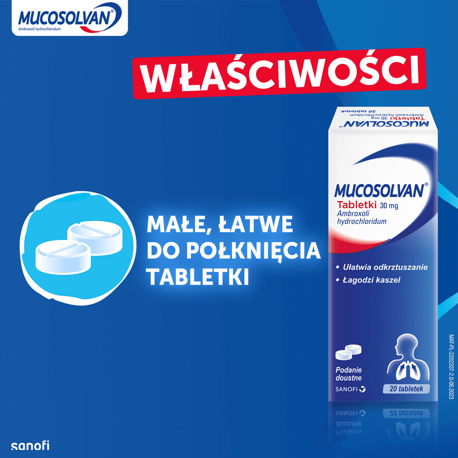 Mucosolvan 30 mg, 20 tablets