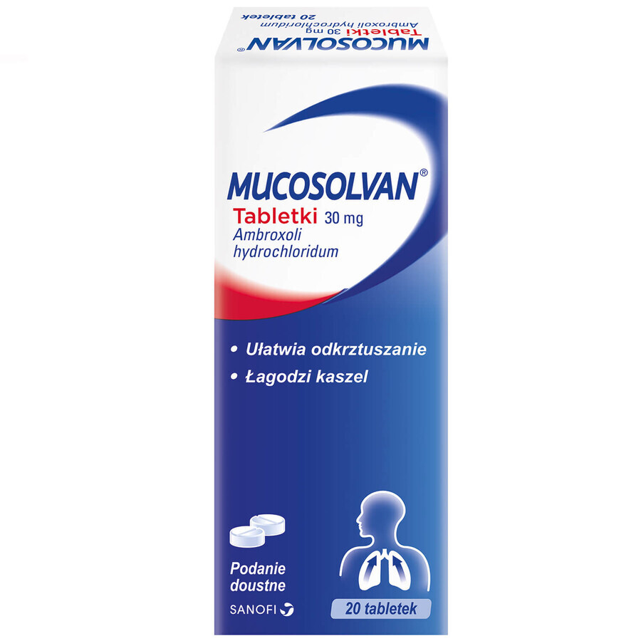 Mucosolvan 30 mg, 20 tablets