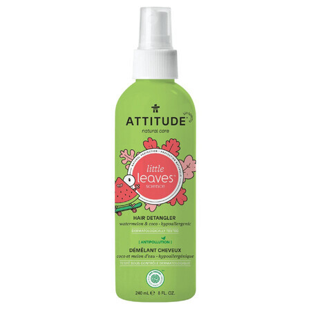 Attitude Natural Care, Spray districante per capelli, anguria e cocco, 240 ml