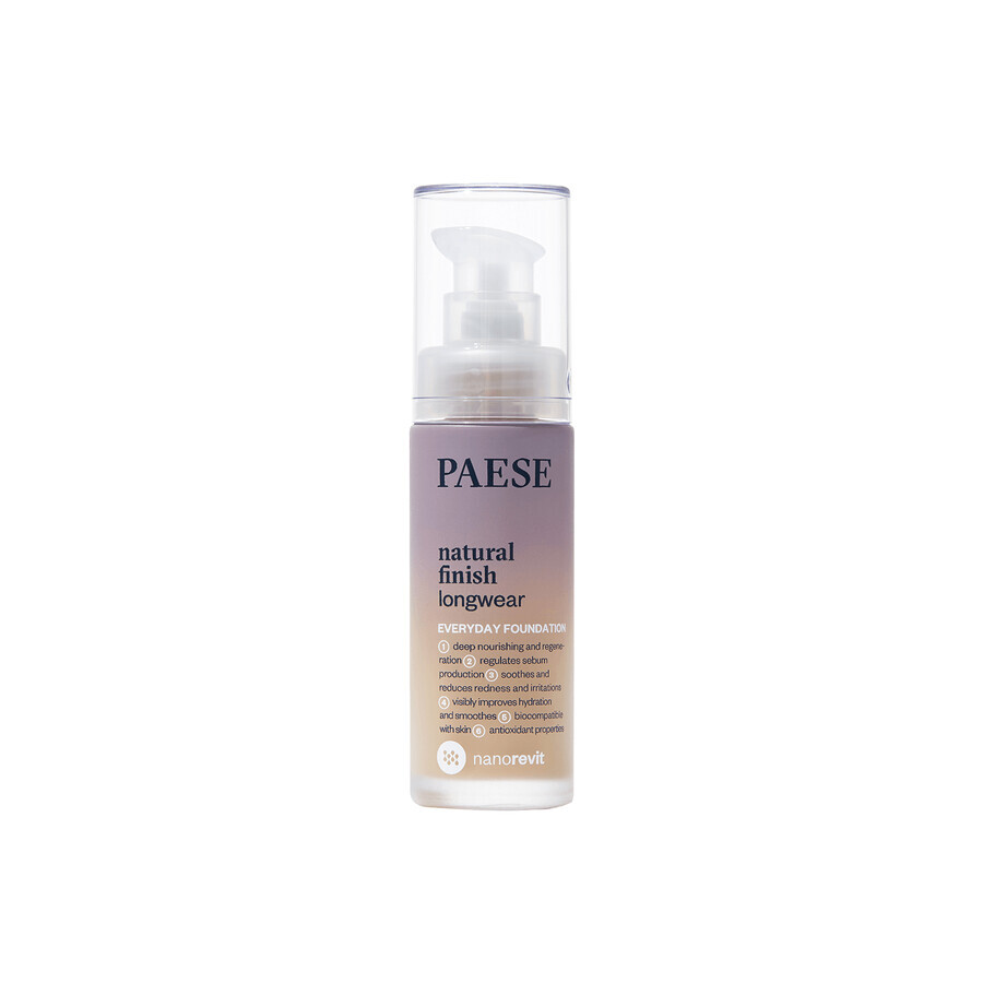 Paese Nanorevit, lang anhaltende Grundierung mit natürlichem Finish, 2.5 Sand Beige, 30 ml