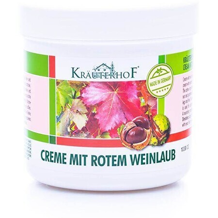 Crema pentru picioare cu castane si vita de vie rosie, 250 ml, Krauterhof