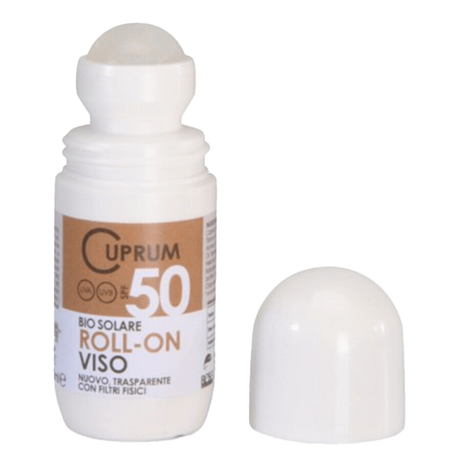 Beba Cuprum Line, protecție solară pentru față și corp, roll-on, SPF 50, 50 ml