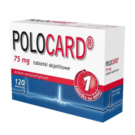 Polocard 75 mg, 120 compresse enterali