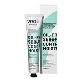 Veoli Botanica Oil-Free Sebum Control Moisturizer, crema da giorno in idrogel con estratto attivo di tè verde con EGCG, Nelupure ed estratto di Centella Asiatica, 50 ml