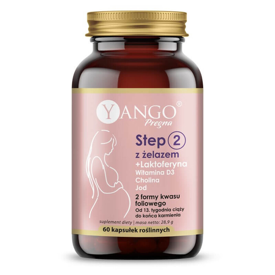 Yango Pregna Step 2 con ferro, 60 capsule vegetali