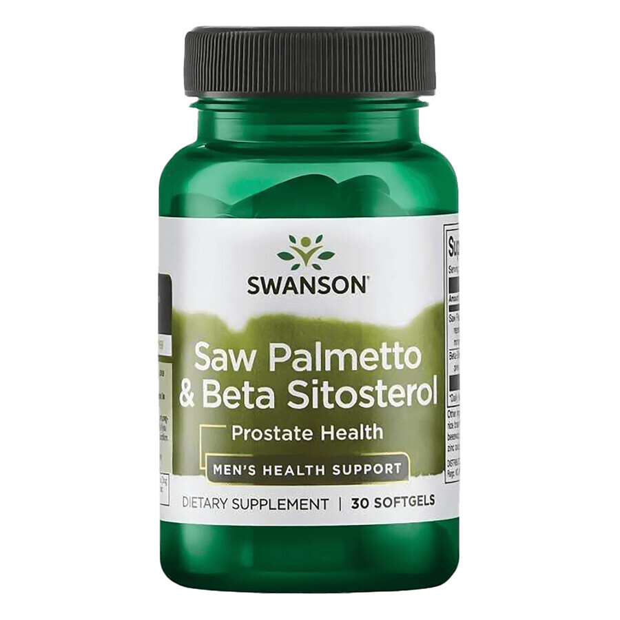 Swanson Sägepalme &amp; Beta-Sitosterol, 30 Gel-Kapseln