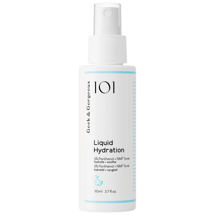 Geek &amp; Gorgeous Liquid Hydration, tonico idratante e lenitivo per il viso, 110 ml