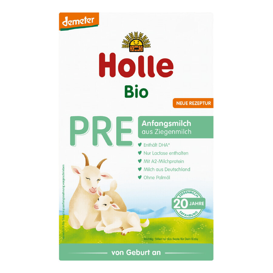 Holle Bio Pre, latte per lattanti a base di latte di capra, dalla nascita, 400 g