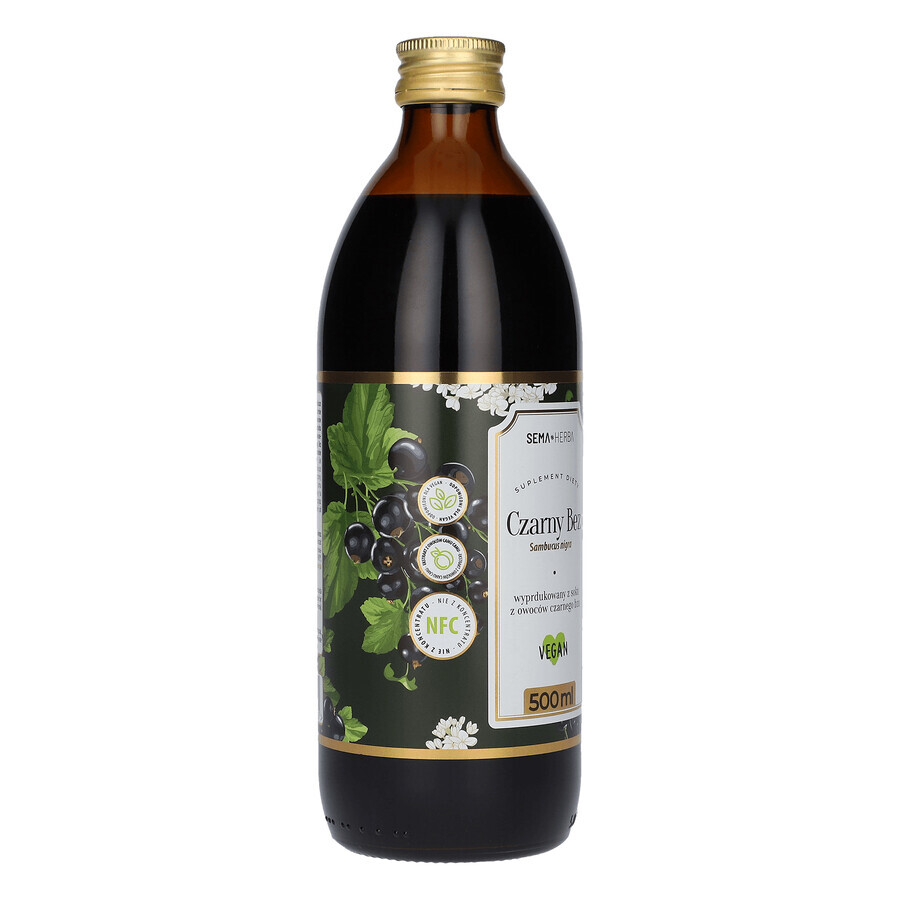 SEMA Herba Sambuco nero, succo di frutta, 500 ml