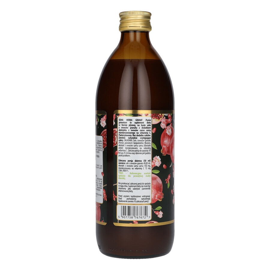 SEMA Herba Granaatappel, vruchtensap, 500 ml