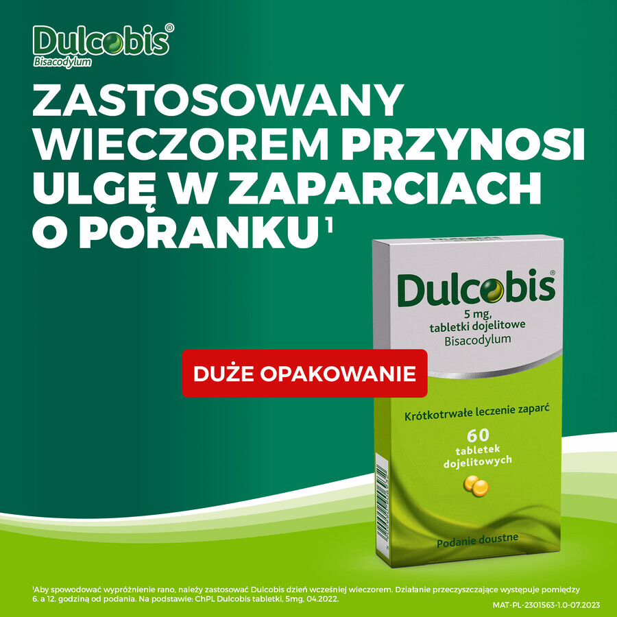 Dulcobis 5 mg, 60 comprimés entéraux