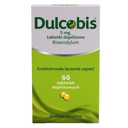 Dulcobis 5 mg, 60 comprimés entéraux