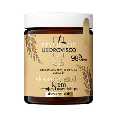 Uzdrovisco Styling Sun in a Jar, crème bronzante et hydratante pour le visage et le corps, 170 ml