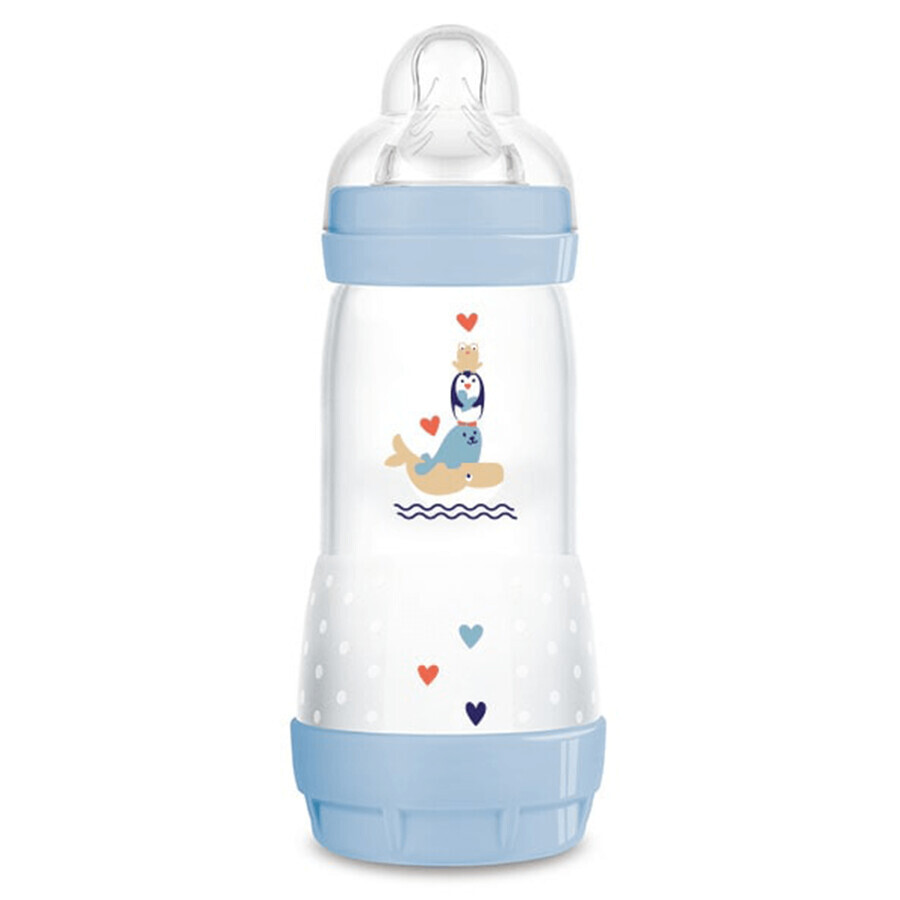 MAM Perfect Start Anti-Colic, biberon anticolica, Better Together, bambino, da 4 mesi, 320 ml