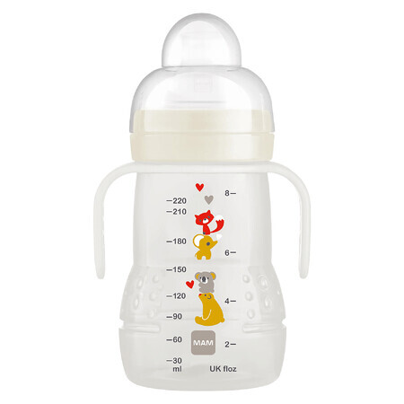 MAM Trainer+ training bottle, Better Together, unisex, after 4 months, 220 ml