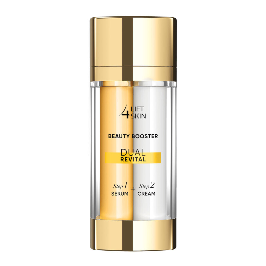 Set Lift4Skin Beauty Booster Dual Revital, siero al 12% di vitamina C, 15 ml + crema rivitalizzante, SPF 30, 15 ml