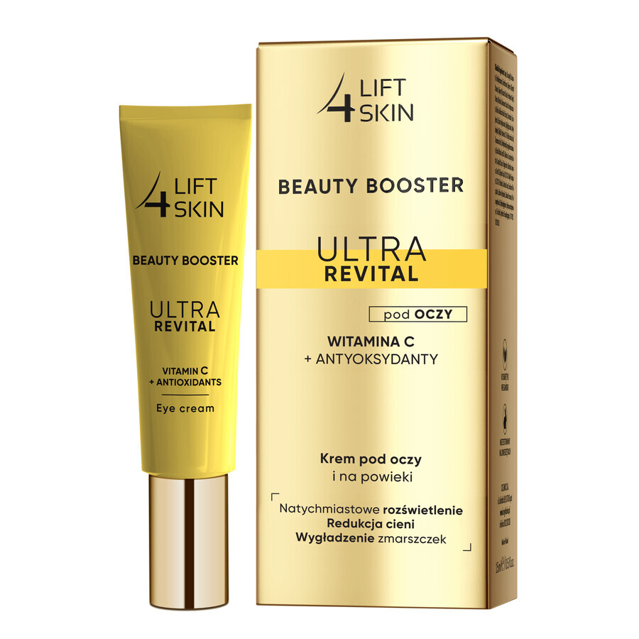 Lift4SKin Beauty Booster Ultra Revital Vitamina C + antiossidanti, crema per occhi e palpebre, 15 ml