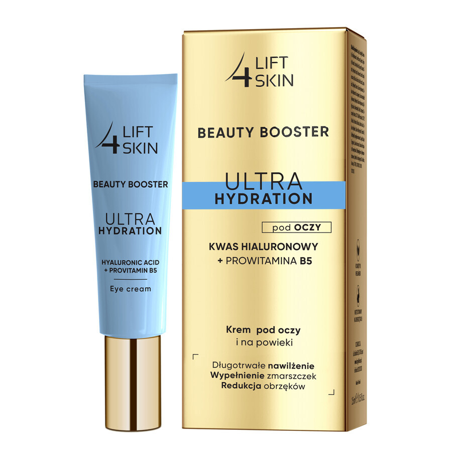 Lift4SKin Beauty Booster Ultra Hydration Acido ialuronico + provitamina B5, crema per occhi e palpebre, 15 ml