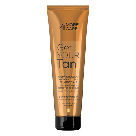 More4Care Get Your Tan, cremă colorantă iluminatoare pentru corp, 100 ml