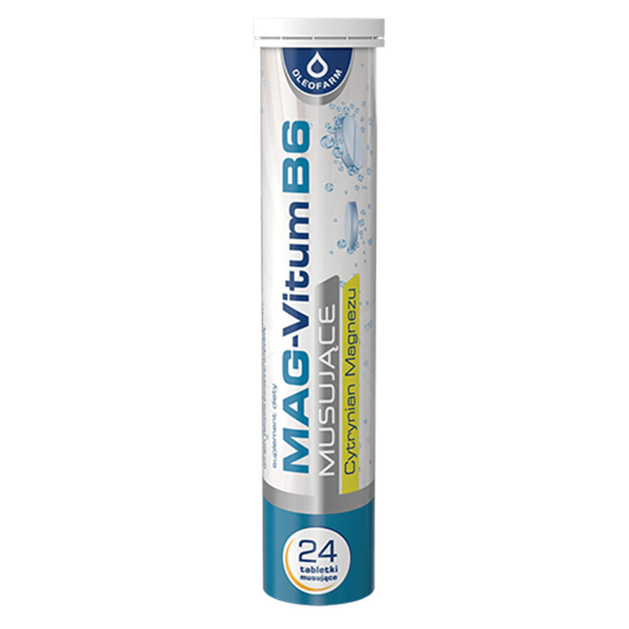 Mag-Vitum B6 effervescente, gusto arancia, 24 compresse effervescenti