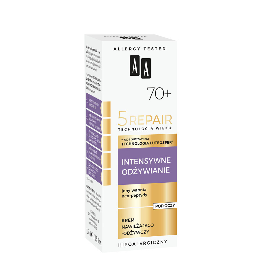 AA Age Technology 5 Repair 70+ Intensive Crema occhi nutriente, idratante e rivitalizzante, 15 ml