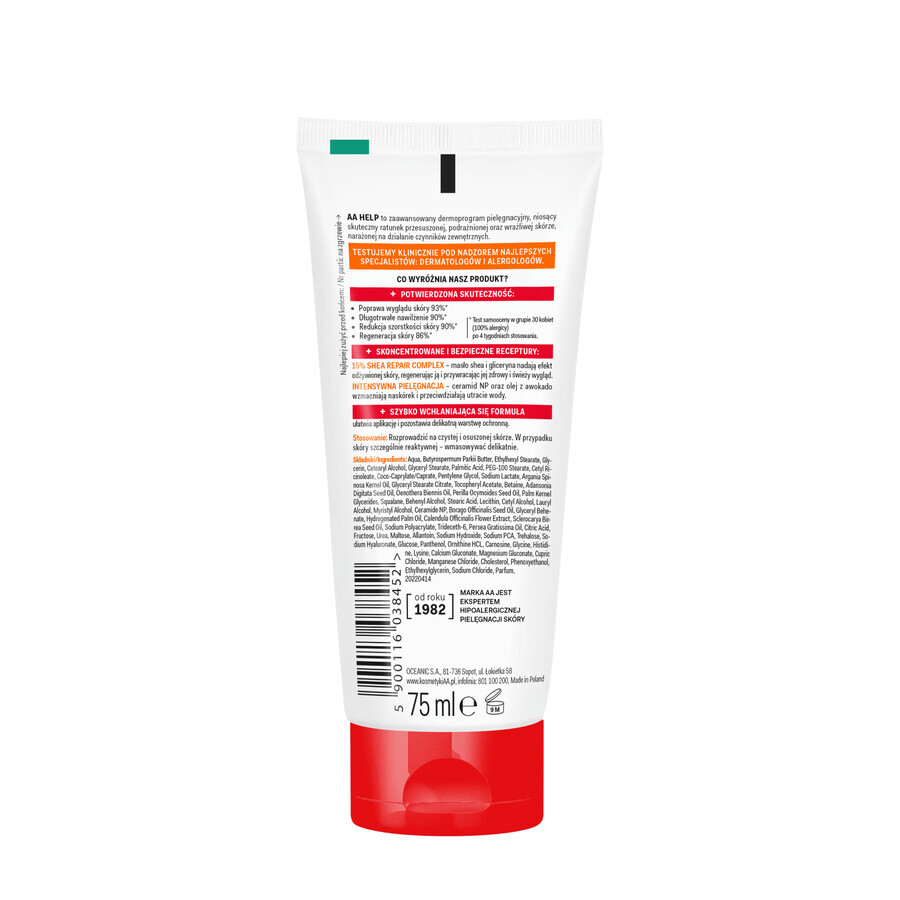 AA Help, crema mani nutriente, 75 ml