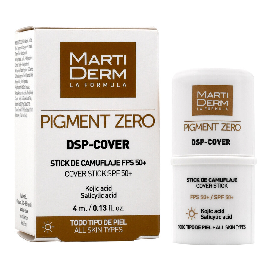 MartiDerm Pigment Zero, corrector DSP con efecto despigmentante, SPF 50+, 4 ml