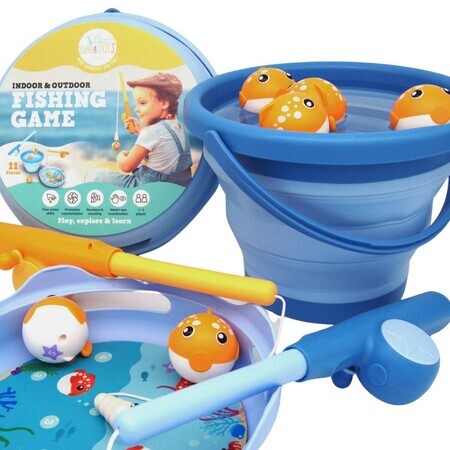 CompacToys, jeu, poissons magnétiques dans un seau, à partir de 2 ans, 11 pièces