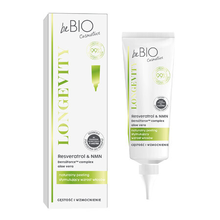 beBIO Cosmetics Longevity, gommage naturel stimulant la croissance des cheveux, 100 ml