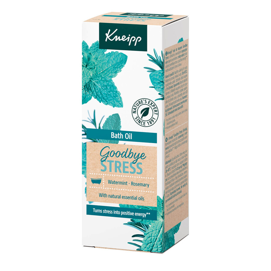 Kneipp Goodbye Stress Rosmarino e Menta, olio da bagno, 100 ml