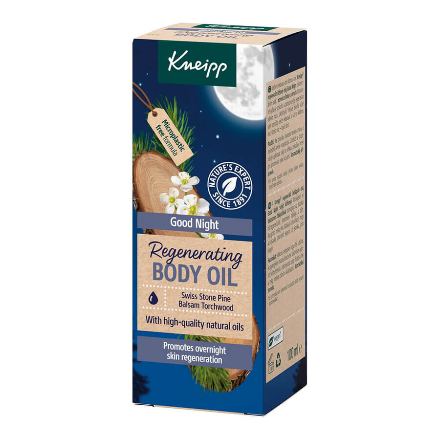 Kneipp Buona notte Pino svizzero e Amyris, olio per il corpo, 100 ml