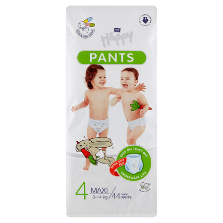 Bella Baby Happy Pants, diapers, size 4 Maxi, 8-14 kg, 44 pcs