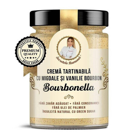 Bourbonella Crema para untar de Almendra y Vainilla, Bourbonella, Secretos de Ramona, 350g, Remedia