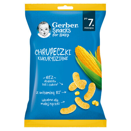 Gerber Corn Krispies, dopo 7 mesi, 28 g