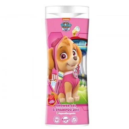 Paw Patrol, 2-in-1 douchegel en shampoo, aardbei, 300 ml