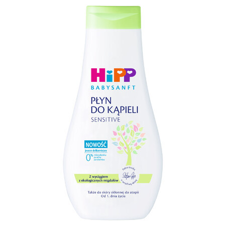 HiPP Babysanft Sensitive, lozione da bagno, dal 1° giorno, 350 ml