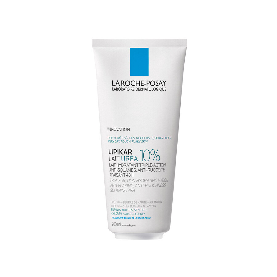 La Roche-Posay Lipikar Lait Urea 10%, moisturizing body milk, 200 ml