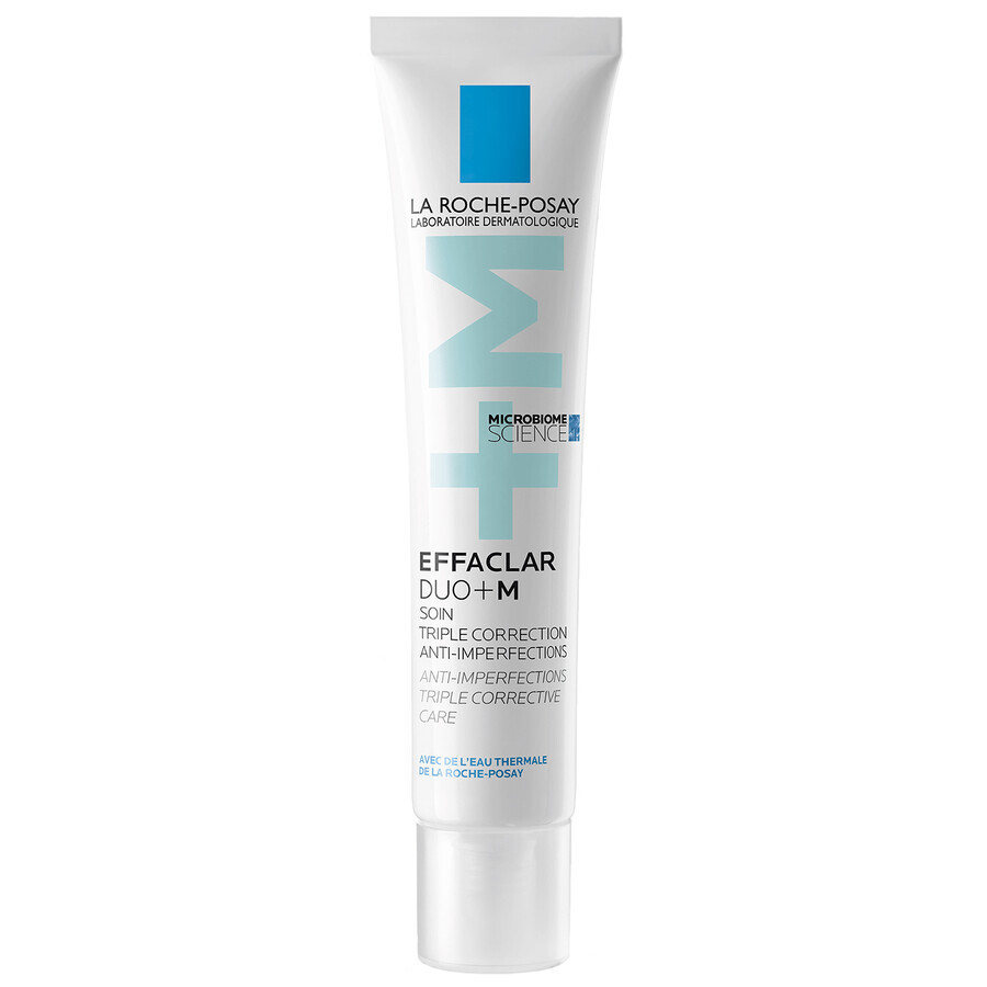 La Roche-Posay Effaclar DUO+M, crema idratante per pelli acneiche, 40 ml