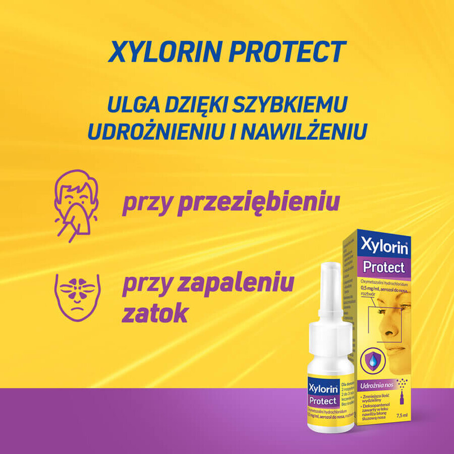 Xylorin Protect 0,5 mg/ml, spray nasale, 7,5 ml