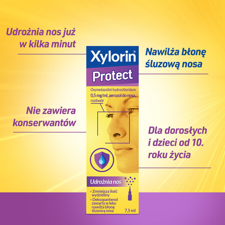 Xylorin Protect 0,5 mg/ml, spray nasale, 7,5 ml