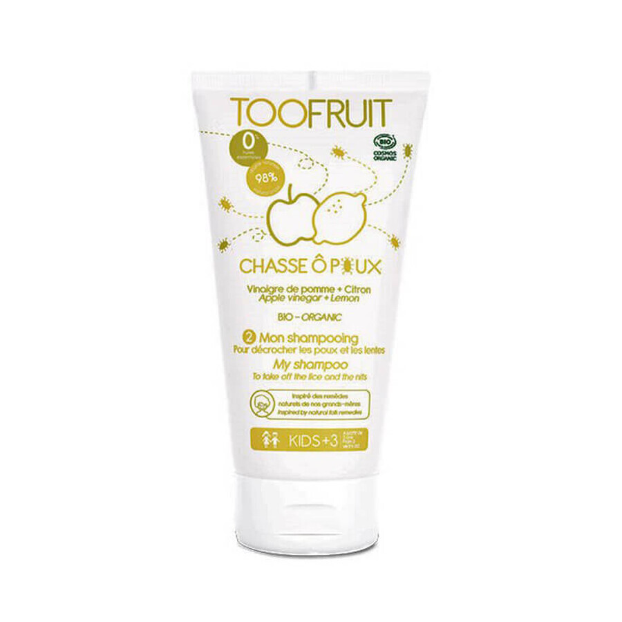 Toofruit, shampoo antipidocchi per bambini da 3 anni, 150 ml