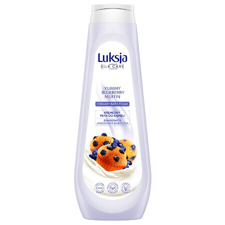 Luxja Silk Care, lozione da bagno cremosa, gustoso cupcake ai frutti di bosco, 900 ml